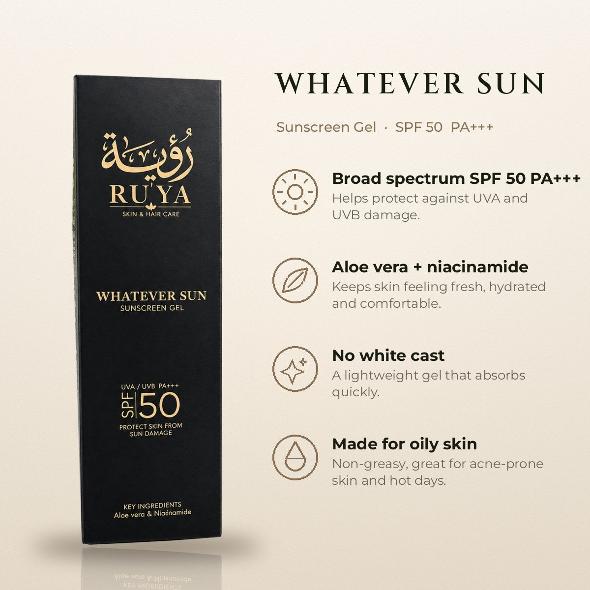 Whatever Sun Sunscreen Gel